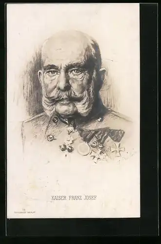 AK Kaiser Franz Josef I. von Österreich im Porträt