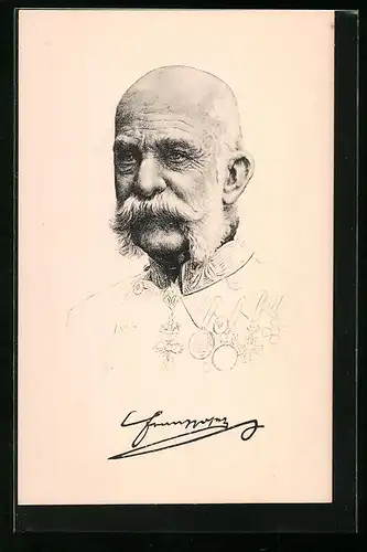 AK Kaiser Franz Josef I. von Österreich im Porträt