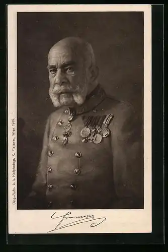 AK Kaiser Franz Josef I. von Österreich in Uniform