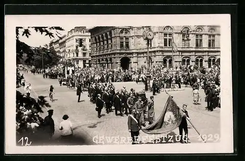 AK Wien, Gewerbefestzug 1929