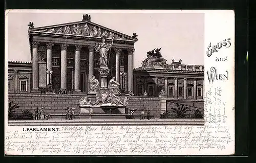 Lithographie Wien, Parlament