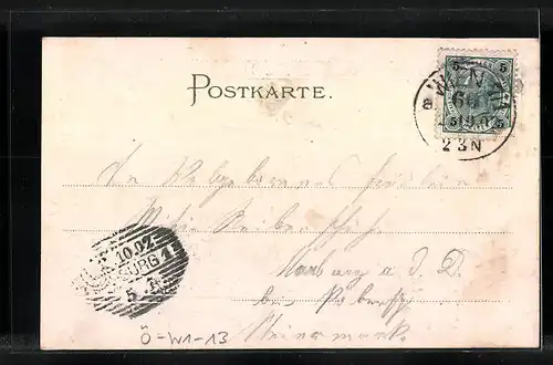 Lithographie Wien, Rathaus, Wappen