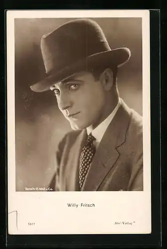 AK Schauspieler Willy Fritsch mit Hut