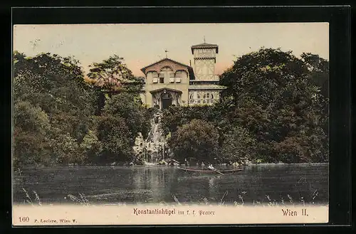 AK Wien, Konstantinhügel im k. k. Prater