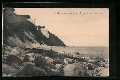 AK Stubbenkammer / Rügen, Strandpartie