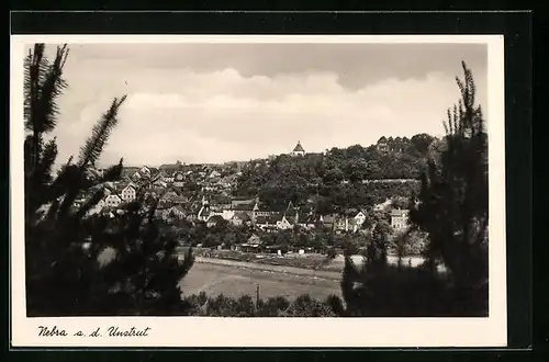 AK Nebra / Unstrut, Ortsansicht aus der Vogelschau