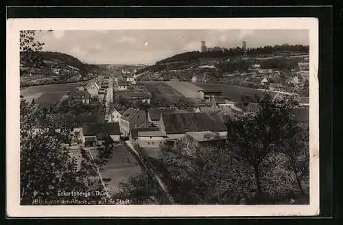 AK Eckartsberga i. Thür., Blick von der Altenburg auf die Stadt