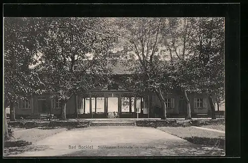 AK Bad Bocklet, Stahlwasser-Trinkhalle im Kurgarten