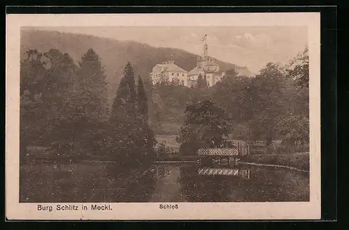 AK Burg-Schlitz, Blick zum Schloss