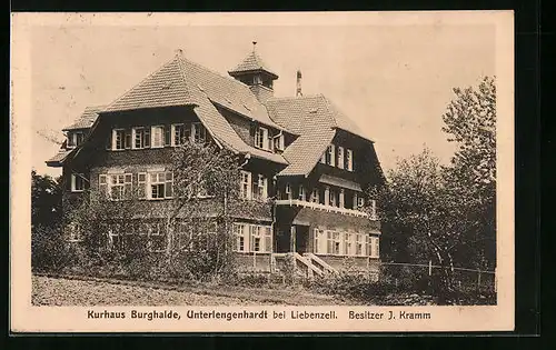 AK Unterlengenhardt bei Liebenzell, Kurhaus Burghalde