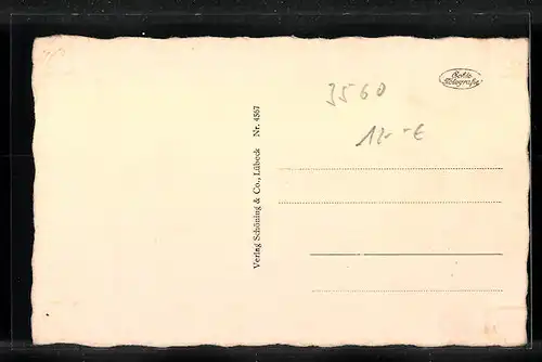 AK Salzwedel, Rathausturm und Hotel schwarzer Adler