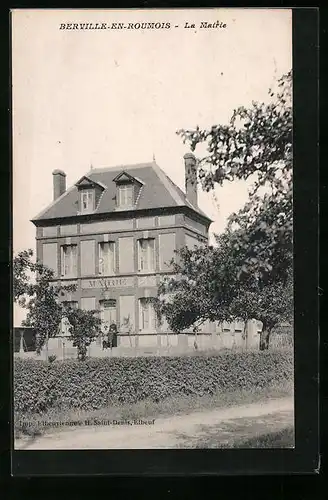 AK Berville-en-Roumois, La Mairie
