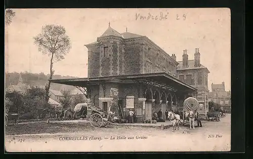 AK Cormeilles, La Halle aux Grains