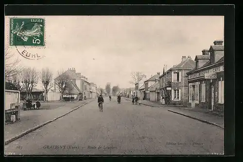 AK Gravigny, Route de Louviers