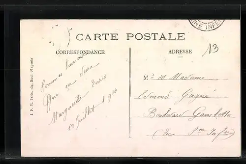 AK Romilly-sur-Andelle, Bureau de Poste, Bas de la Rue