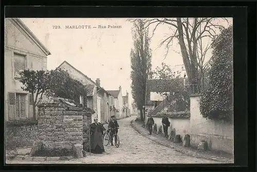 AK Marlotte, Rue Palezzi, Strassenpartie