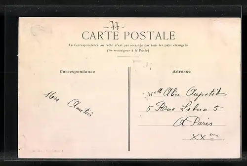 AK Charmentray, Rue Principale, Strassenpartie