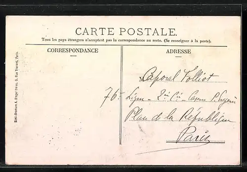 AK Chamigny, Une rue, Strassenpartie