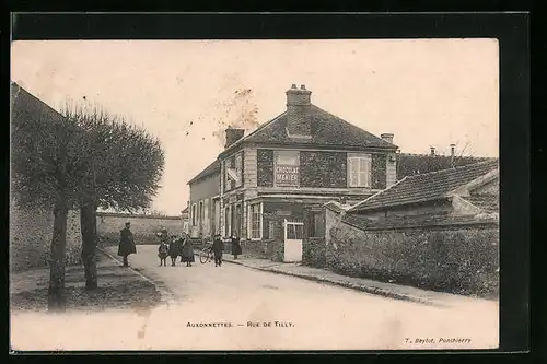 AK Auxonnettes, Rue de Tilly, Strassenpartie