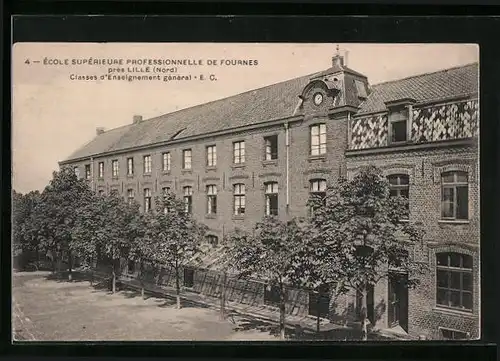 Künstler-AK Fournes près Lille, École supérieure professionnelle, Classes d`Enseignement général