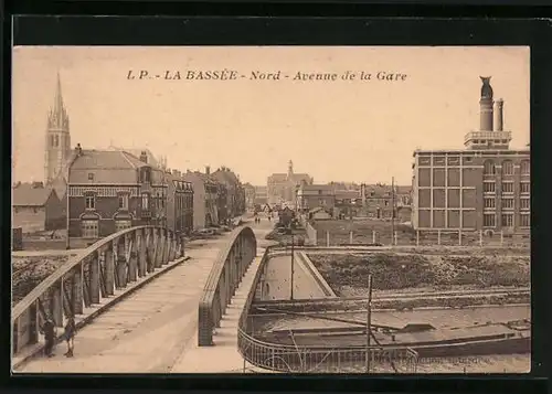 AK La Bassée Nord, Avenue de la Gare