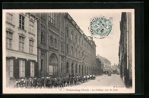 AK Tourcoing Nord, Le Collège, Rue de Lille