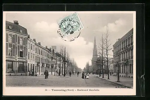 AK Tourcoing, Boulevard Gambetta