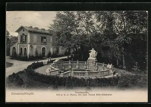 AK Donaueschingen, Donauquelle