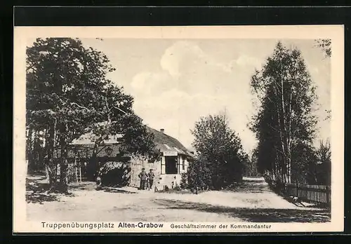 AK Alten-Grabow, Truppenübungsplatz, Geschäftszimmer der Kommandantur