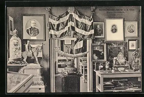 AK Schönhausen a. d. Elbe, Bismarckmuseum, Innenansicht