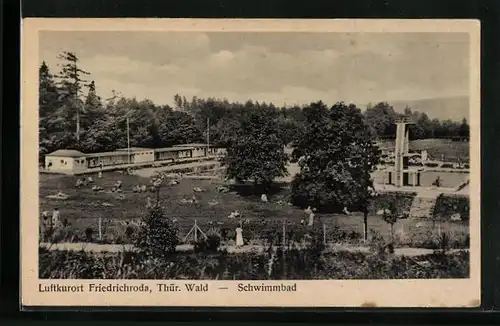 AK Friedrichroda /Thür. Wald, Schwimmbad