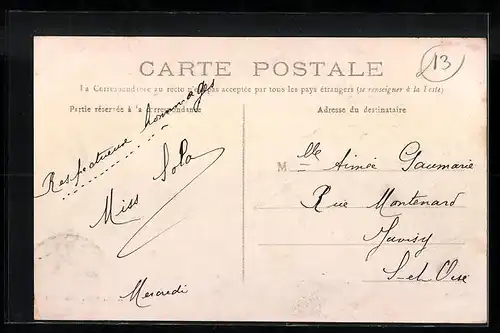 AK Aulnoye, Place de la Gare