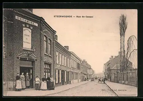 AK Steenwoorde, Rue de Cassel, Strassenpartie