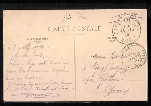 AK Steenwoorde, Rue de Cassel, Strassenpartie