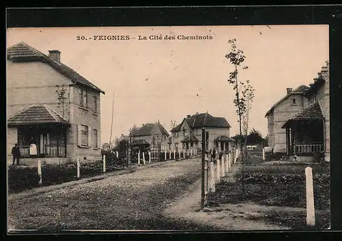 AK Feignies, La Cité des Cheminots