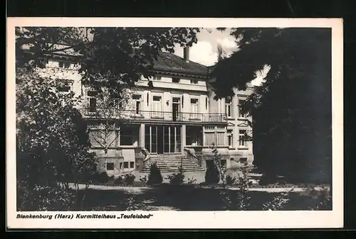 AK Blankenburg /Harz, Kurmittelhaus Teufelsbad