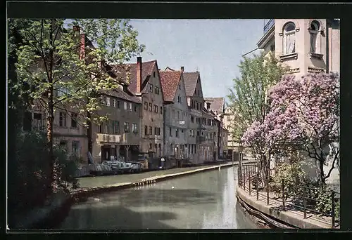 AK Ulm a. D., Partie an der Blau