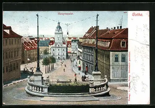 AK Gotha, Hauptmarkt