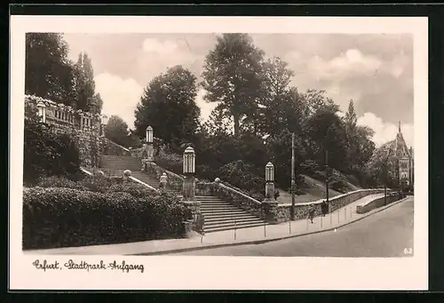 AK Erfurt, Stadtpark-Aufgang