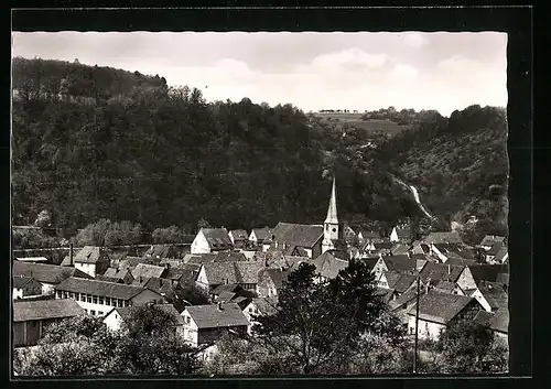 AK Berlichingen / Jagst, Ortsansicht aus der Vogelschau