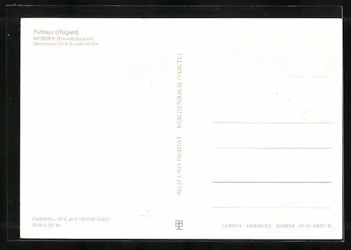 AK Putbus / Rügen, MITROPA Reiserestaurant, Speisesaal und Bauernstube