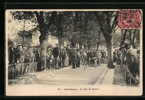 AK Asnieres, le Jeu de Boules