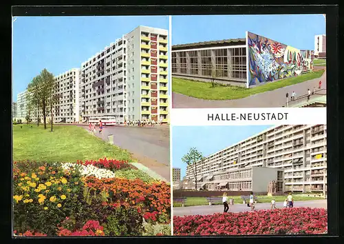 AK Halle-Neustadt, Neubausiedlungen