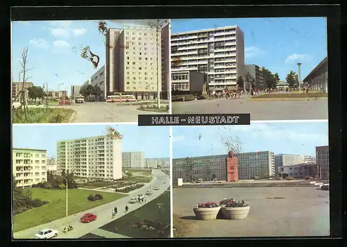AK Halle-Neustadt, Neubausiedlungen
