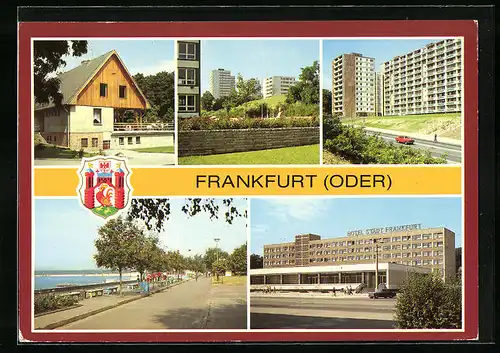AK Frankfurt / Oder, Ortsteil Lossow, HO-Gaststätte Forsthaus, Aurorahügel in Neuberesinchen