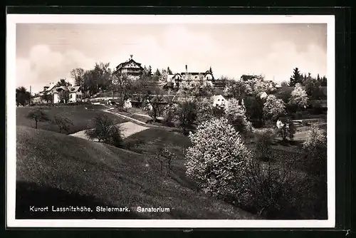 AK Lassnitzhöhe, Blick auf das Sanatorium