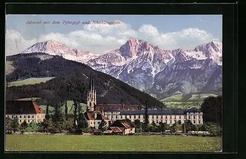 AK Admont, Ortstotale mit dem Pyhrgass und Scheiblingstein