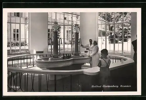 AK Bad Gleichenberg, Kind am Brunnen