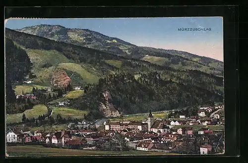 AK Mürzzuschlag, Generalansicht der Stadt