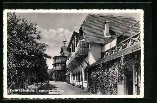 AK Lassnitzhöhe, Partie vor der Kuranstalt